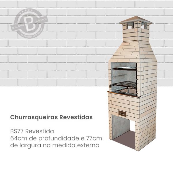 Churrasqueira Pré Moldada Revestida