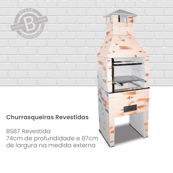 Churrasqueira Pré Moldada Revestida