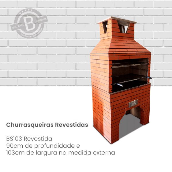 Churrasqueira Pré Moldada Revestida