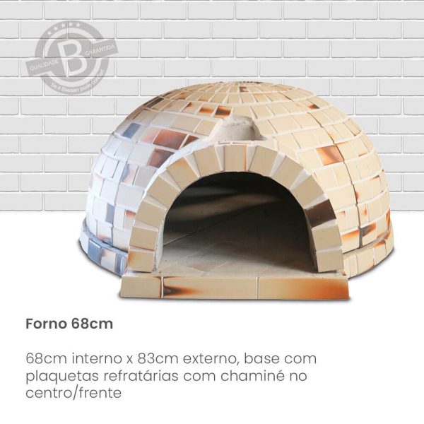 forno a lenha pré moldado revestido bassan